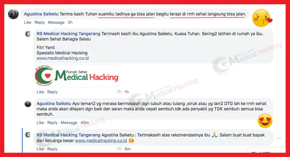 testimoni pasien stroke dan lumpuh rs medical hacking