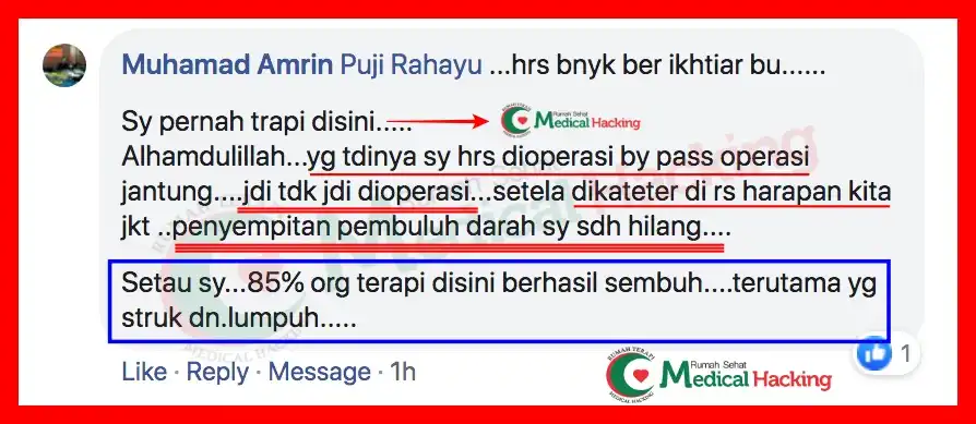 TESTIMONI JANTUNG PENYUMBATAN 100% MEDICAL HACKING