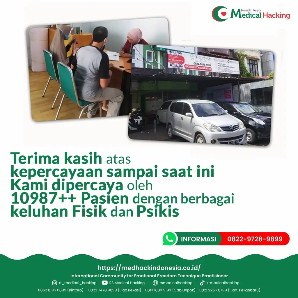 terimakasih kepada 10,987+ pasien yang telah mempercayakan pengobatan kepada medical hacking